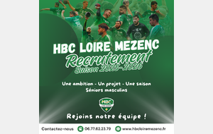 [ Recrutement Séniors Masculins ]