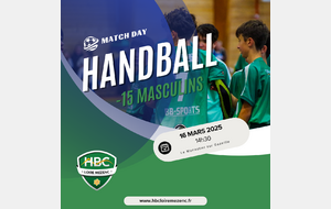 Match Championnat -15 Masculins