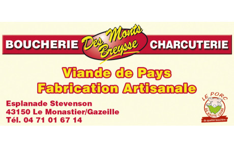 Boucherie Charcuterie des Monts Breysse